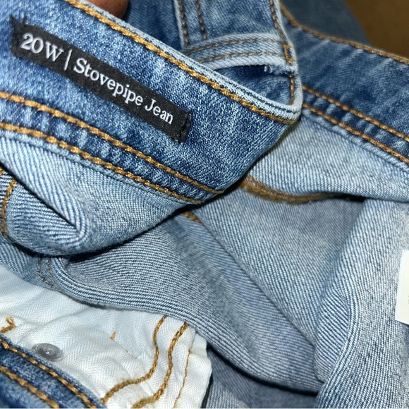 Talbots Stovepipe Jeans High Waist Straight Leg Crop plus size 20W - Picture 3 of 5